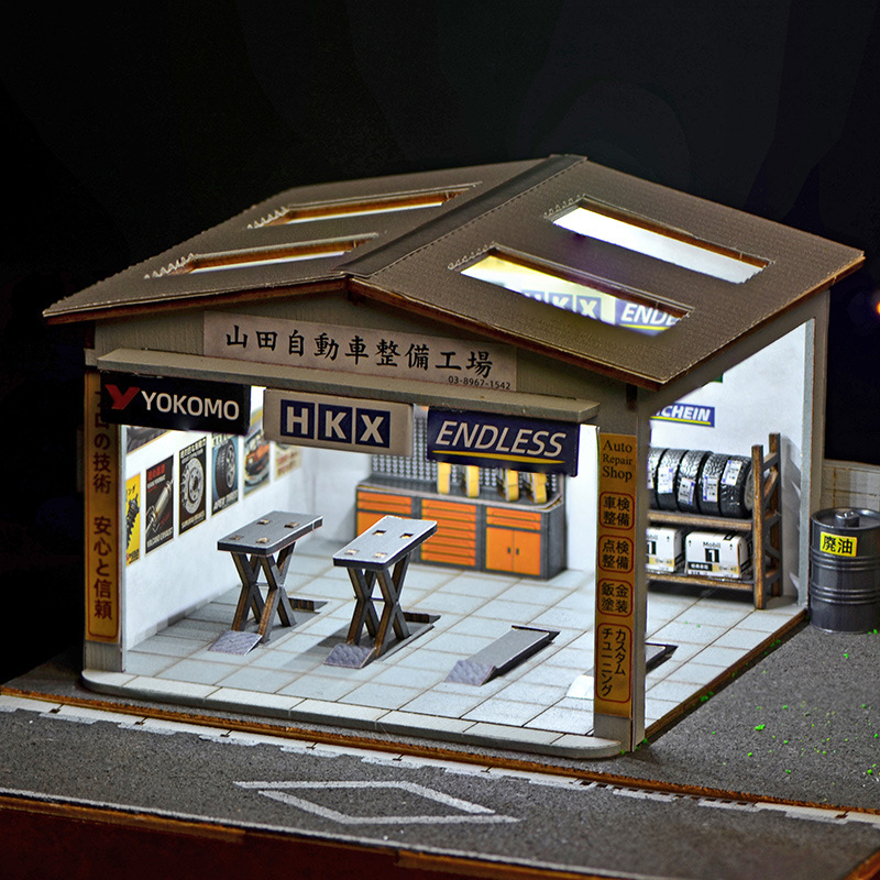 Kit Diorama Bengkel Perbaikan  - Auto Repair Shop In ulasan dan harga