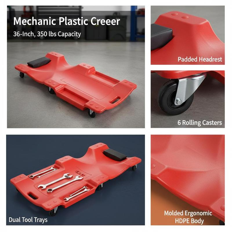 Papan Dorong Rolling Creeper 3 - Auto Repair Shop In ulasan dan harga